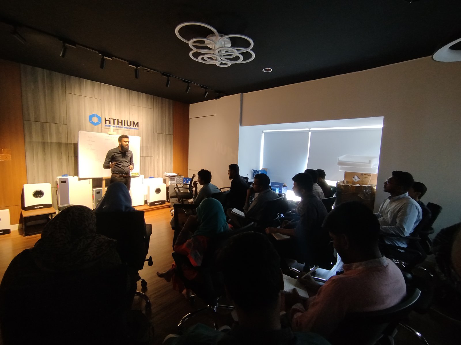 Conducting training at the HiTHIUM Bangladesh head office